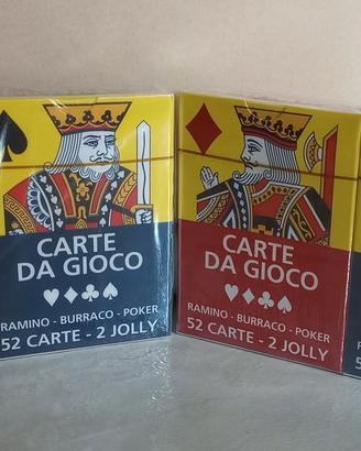 Set 4 mazzi carte da gioco