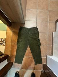 Only e sons pantalone cordato verde XL