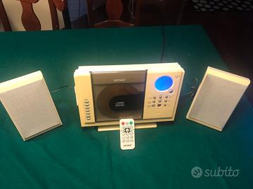 Lettore cd-radio-sveglia usb-aux Denver
