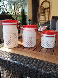 Tris barattoli vintage Cerve