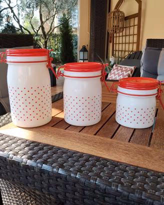 Tris barattoli vintage Cerve