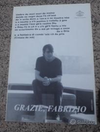 Raro manifesto Fabrizio De André 