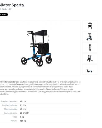 Deambulatore disabili anziani in alluminio