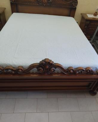 Coperta matrimoniale lino ricamata allacinquecento