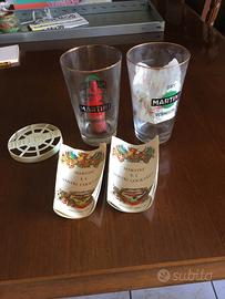 Coppia di bicchieri Martini dry vermouth
