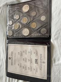 Numismatica serie 1991zecca dello stato