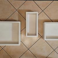 Arredamento moderno, cubi in legno di alta qualità