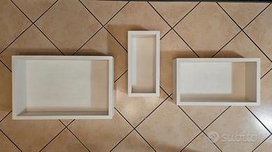 Arredamento moderno, cubi in legno di alta qualità