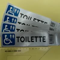 Etichetta adesiva Toilette.