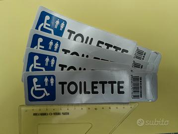 Etichetta adesiva Toilette.