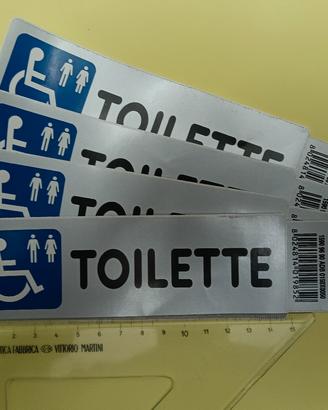 Etichetta adesiva Toilette.