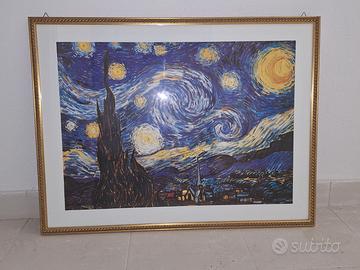 Quadro Van Gogh "Notte Stellata" - Cornice Legno D