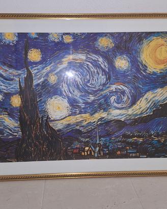 Quadro Van Gogh "Notte Stellata" - Cornice Legno D