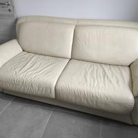 Divano letto in pelle
