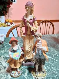 3 Statue in ceramica 