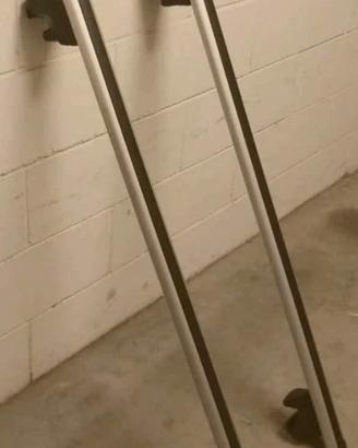 Barre portatutto in alluminio, universali, 130 cm.