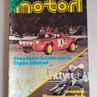 Rivista auto da collezione Motori 1977