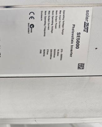 Inverter di stringa solaredge se5000 5 kw