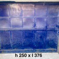 Portone scorrevole in ferro + porta in ferro