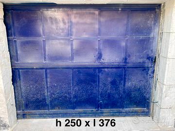 Portone scorrevole in ferro + porta in ferro