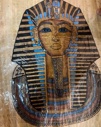 Papiro egiziano Tutankhamon – dipinto a mano con d