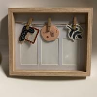 Portafoto con cornice in legno.