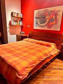 Letto Matrimoniale in legno di ciliegio