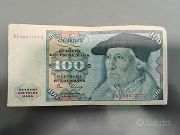Banconota 100 marchi tedeschi.