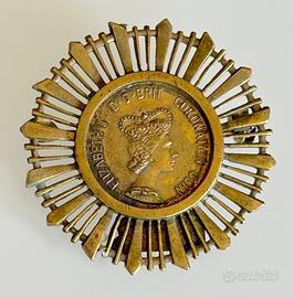 Elisabetta II spilla moneta  incoronazione 1953