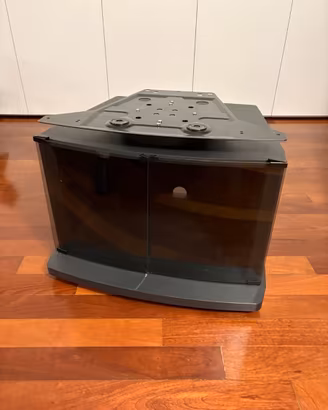 MOBILE GRIGIO PORTA TV CON SUPPORTO GIREVOLE