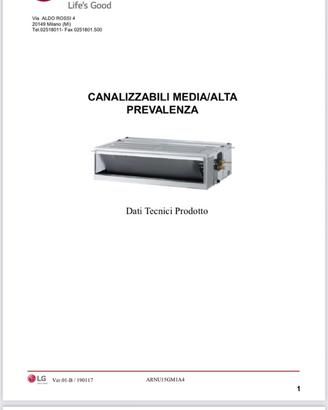 Condizionatore canalizzato LG nuovo