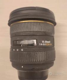 Obiettivo Sigma 10-20 per Nikon APS-C