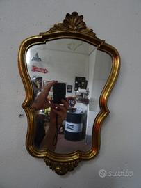 Specchierina in legno dorato primi '900