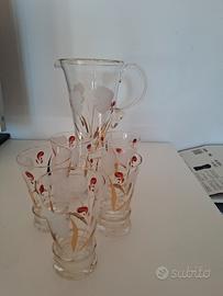 set bicchieri piu brocca 