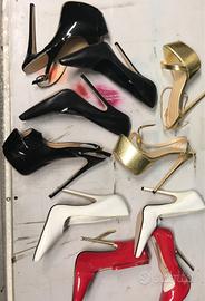 Scarpe tacco spillo 5 paia stiletto hight heels