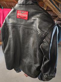 Giacca moto in pelle