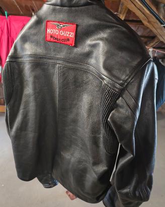 Giacca moto in pelle
