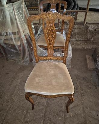  Tavolo, tavolino, con 6 sedie 