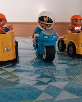  3 Mezzi Lego Duplo, moto e veicoli