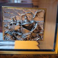 Quadro con rilievo in argento