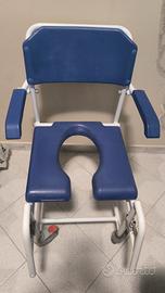 sedia doccia per disabili  ruote kmina