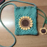 Mini Borsa Girasole per Bambine fatta a mano