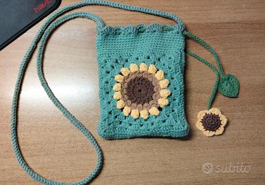 Mini Borsa Girasole per Bambine fatta a mano