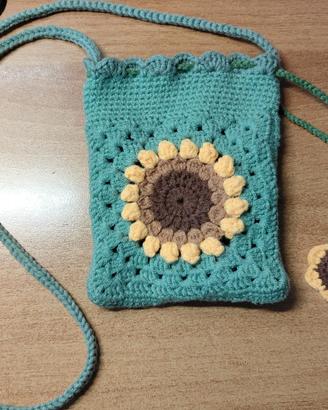 Mini Borsa Girasole per Bambine fatta a mano