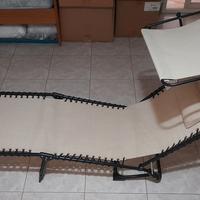 Lettino Prendisole con Tetto Parasole e Cuscino