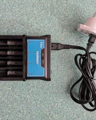 Caricabatterie Tenergy T4s per batterie al litio