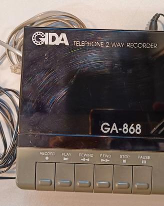 Gida telefono registratore 2 vie GA 868 vintage 