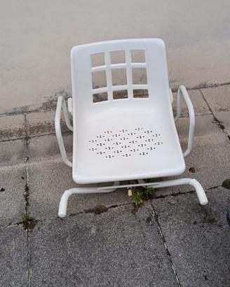 sedia girevole  per vasca, per anziani e disabili