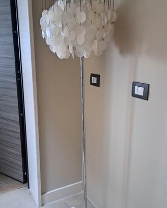 Piantana con foglie in madreperla