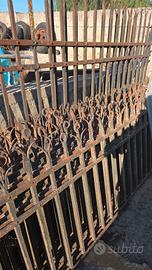 ringhiera in ferro pieno antica 